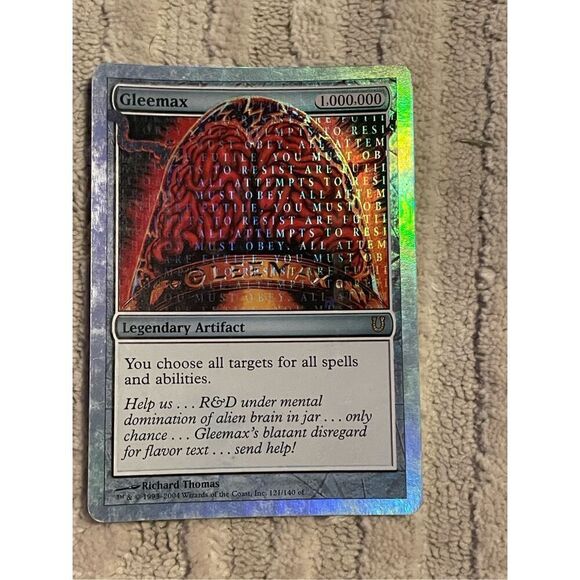 MTG Magic The Gathering Gleemax (Alternate Foil) - Unhinged (UNH) Lightly Played - Picture 5 of 5